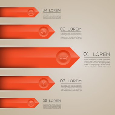 bilgi-grafik oklar ve simgeler ile