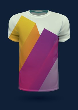 t-shirt baskı geometrik tasarım