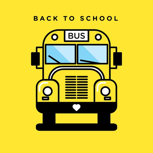 School bus icon — Stock Vector