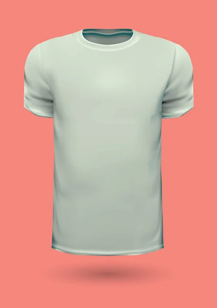 Camiseta de color blanco — Vector de stock