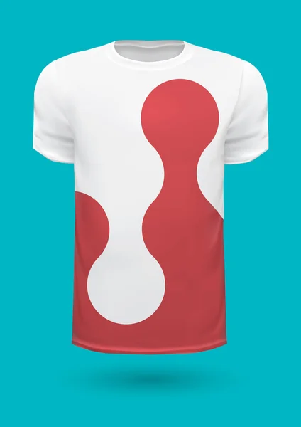 Nyomtatott t-shirt design — Stock Vector