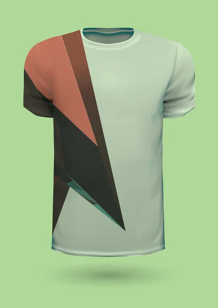 Diseño geométrico estampado camiseta — Vector de stock