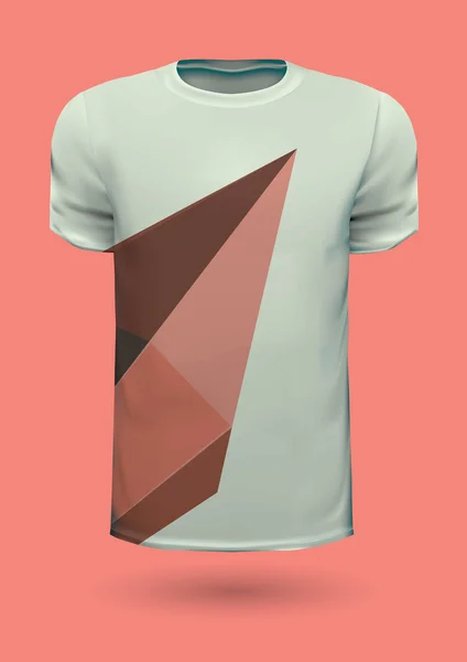 T-shirt tryck geometriska design — Stock vektor