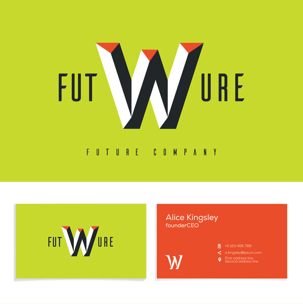 элегантный алфавит W
