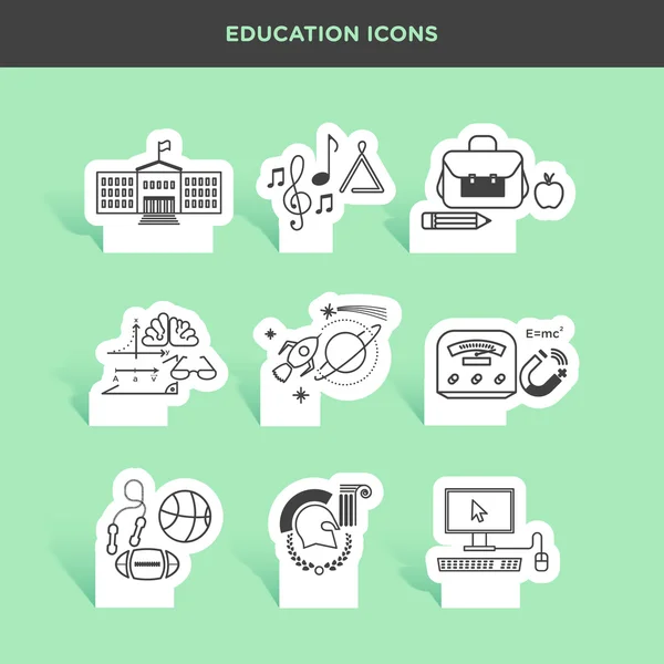 Set of school and education — Stock Vector