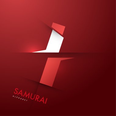 Samurai font poster I