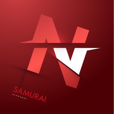Samurai font poster N