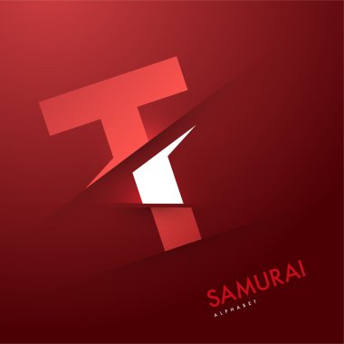 Samurai font poster T