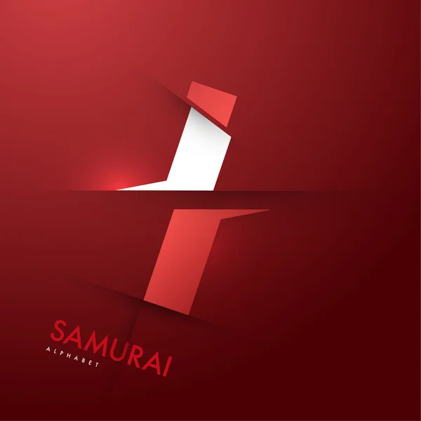 Samurai font poster I — Διανυσματικό Αρχείο