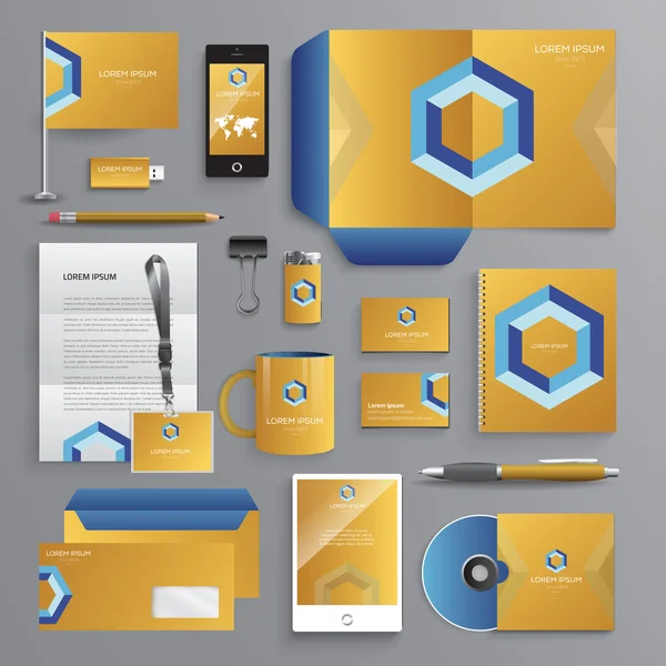 Vorlage: Business Identity Design — Stockvektor