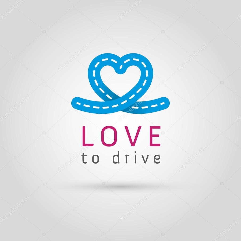 Love driving symbol