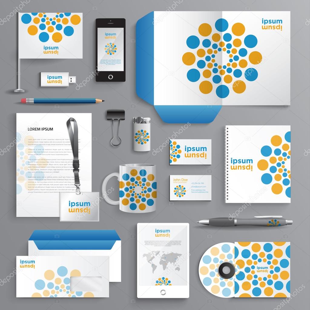 Business identity design templates