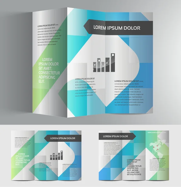 Diseño de folleto de negocios elegante — Vector de stock