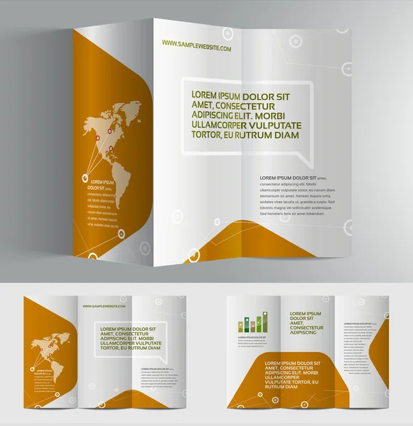 Elegant business brochure design — Stock Vector