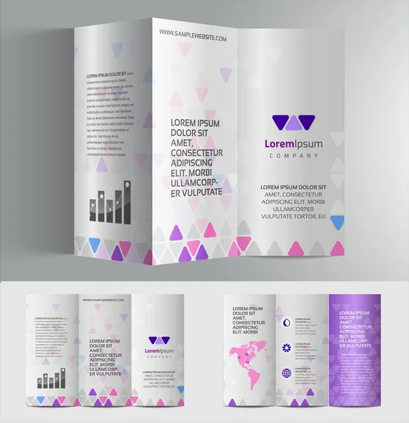Design elegante della brochure aziendale — Vettoriale Stock