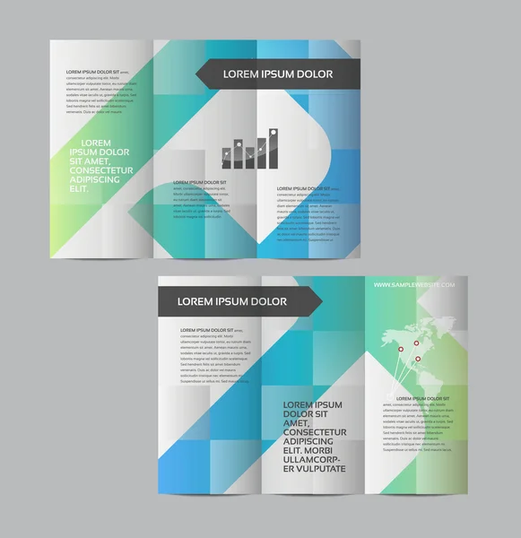 Abstract business brochure design — Stock Vector