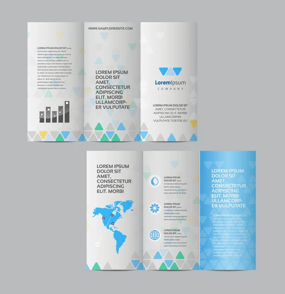 抽象的なビジネスのパンフレットのデザイン — ストックベクタ