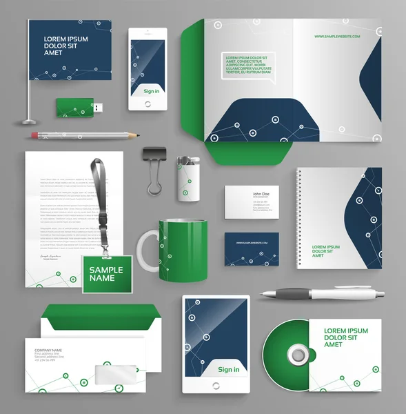 Identidad profesional para su empresa — Vector de stock