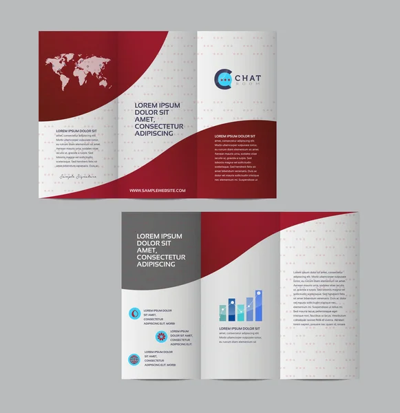 Resumo design de brochura de negócios — Vetor de Stock