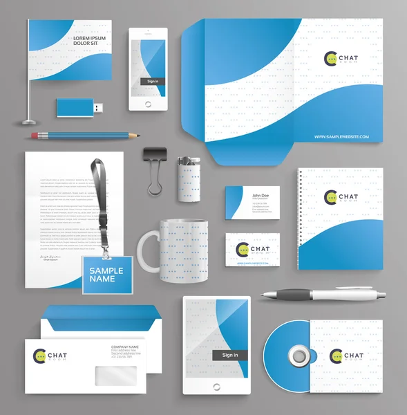 Professional identity for your company Stock Illustration