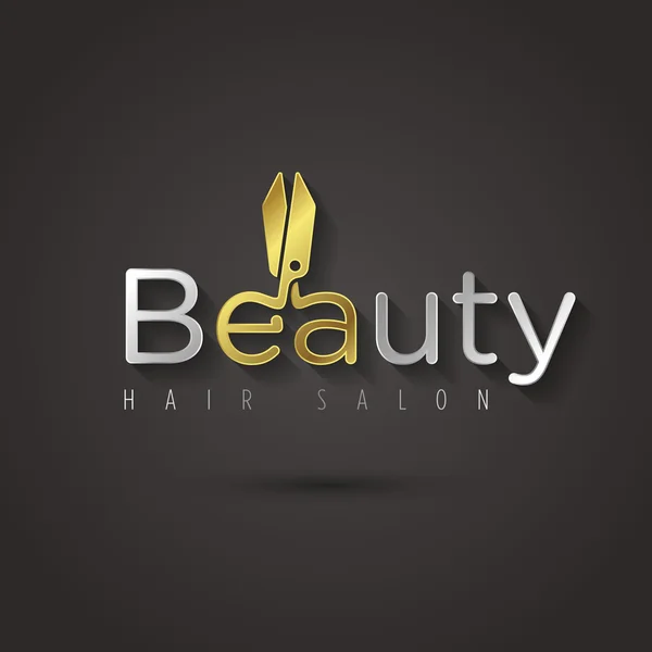 Modèle de logo de salon de beauté — Image vectorielle