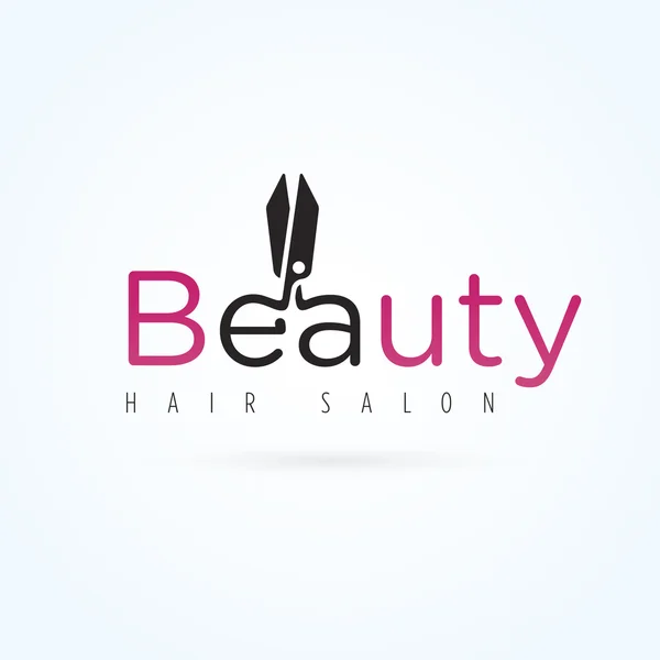 Modèle de logo de salon de beauté — Image vectorielle