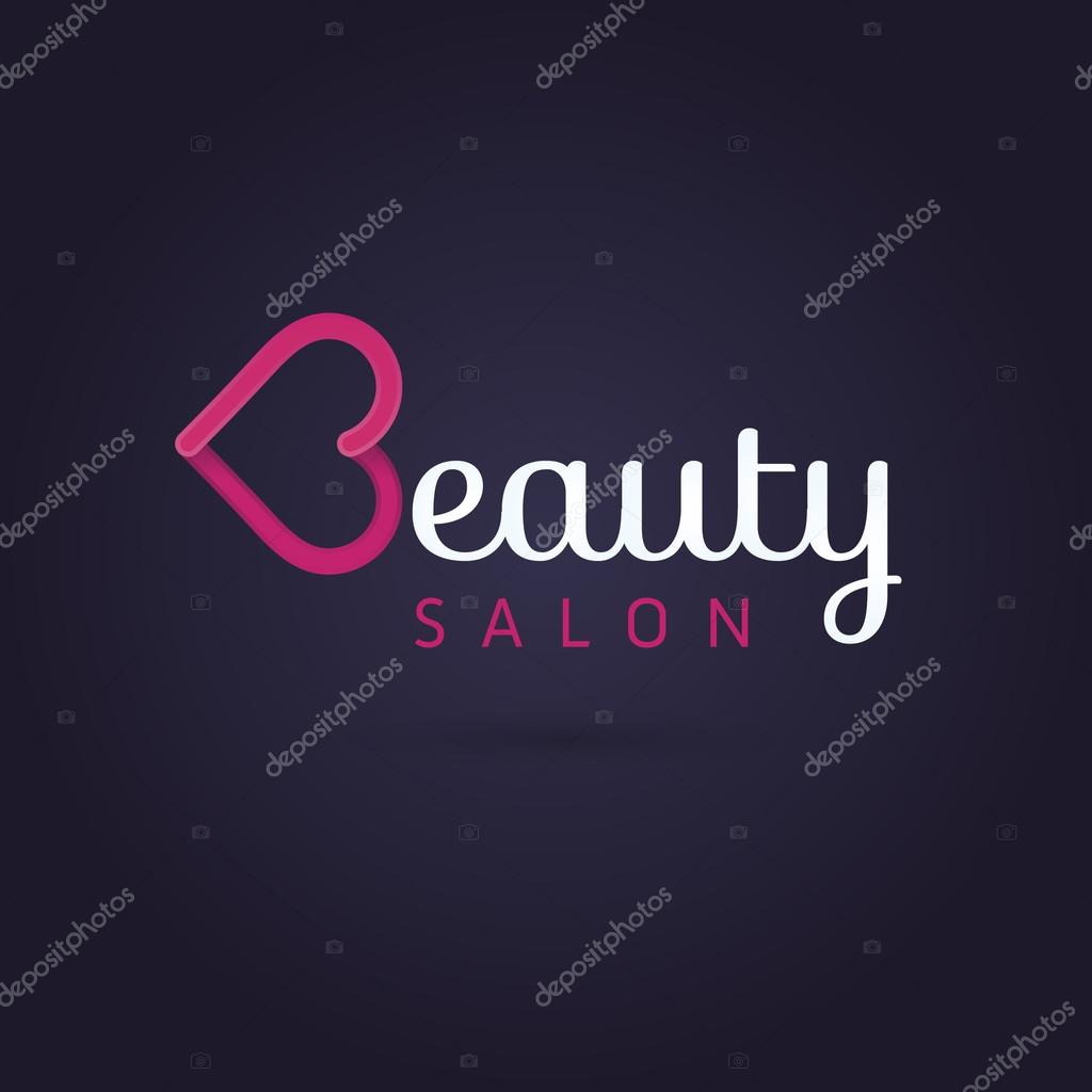 Vector graphic heart symbol with sample text for your company in vibrant colors