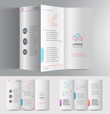 iş broşür tasarım şablonu