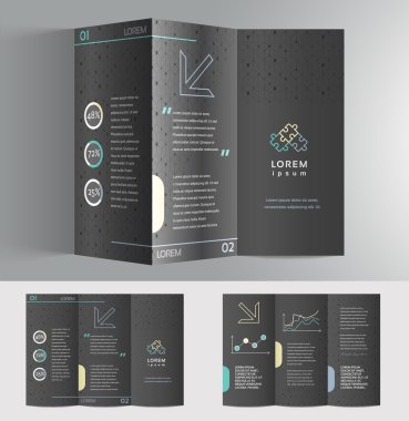 iş broşür tasarım şablonu