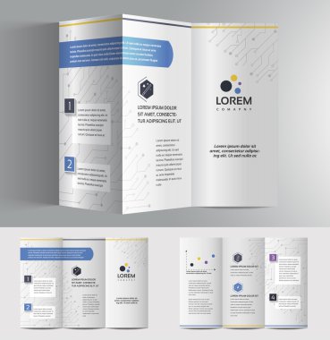 iş broşür tasarım şablonu