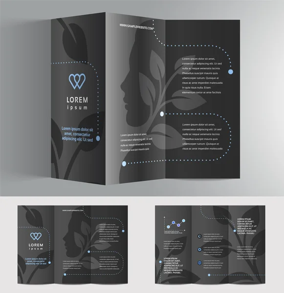 Plantilla de diseño de folleto empresarial — Vector de stock