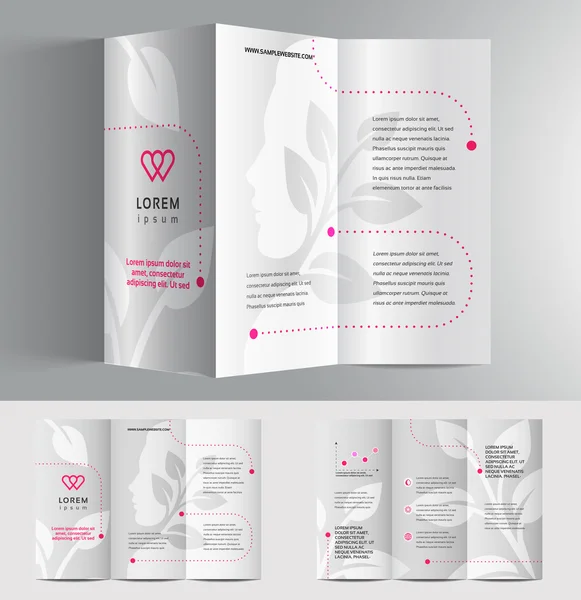 Plantilla de diseño de folleto empresarial — Vector de stock