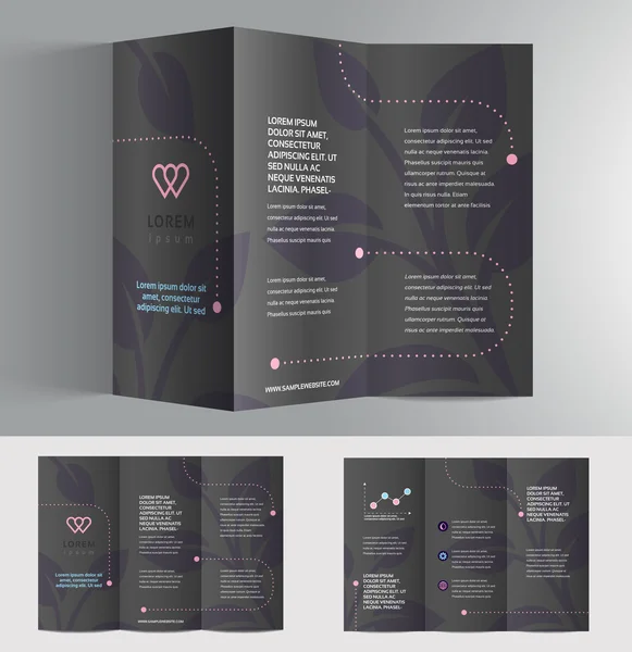Modelo de design de brochura de negócios — Vetor de Stock