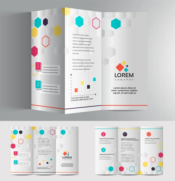 Modèle de conception de brochure d'entreprise — Image vectorielle