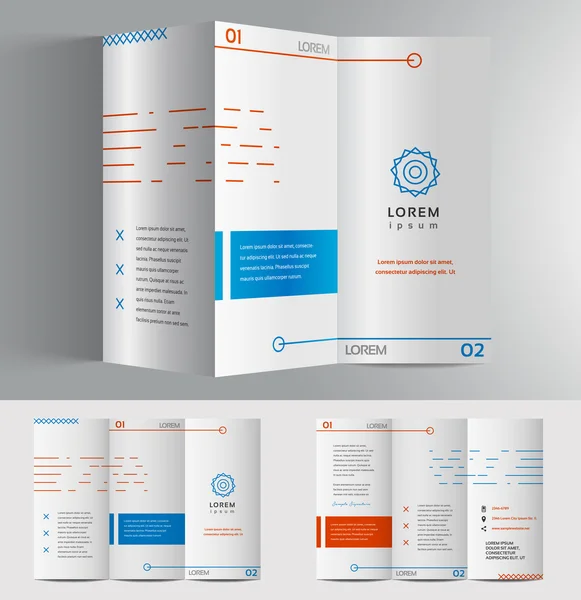 Modèle de conception de brochure d'entreprise — Image vectorielle