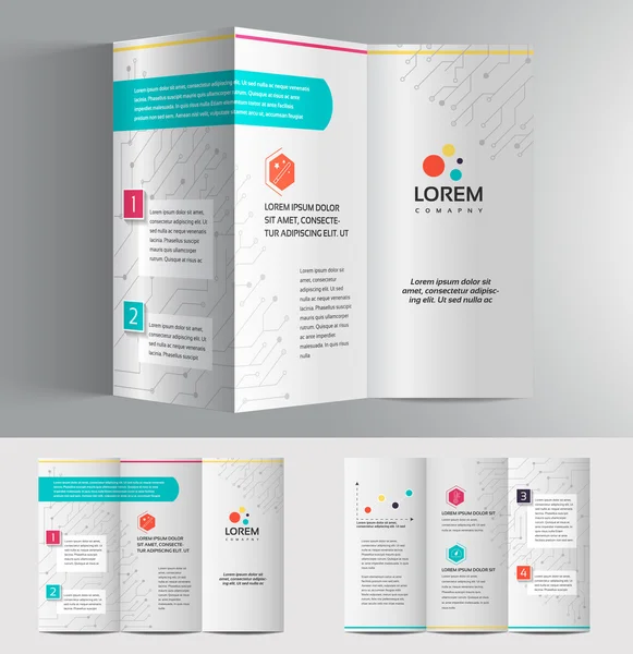 Modèle de conception de brochure d'entreprise — Image vectorielle