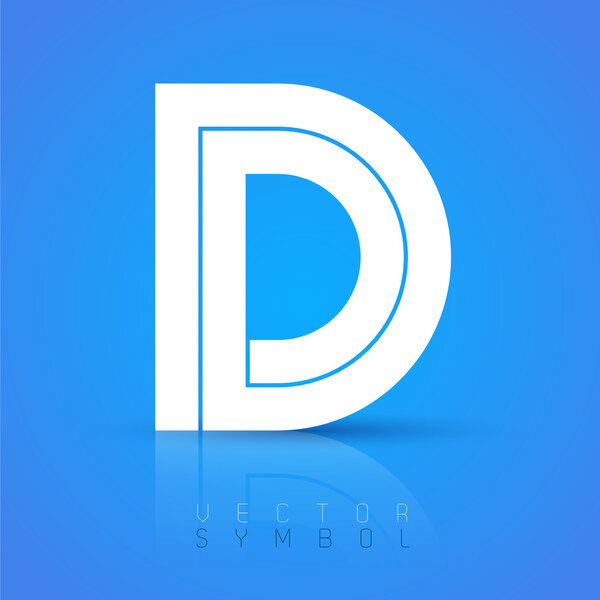 graphic font symbol letter D