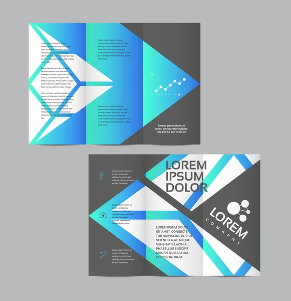 Modello di design brochure aziendale — Vettoriale Stock