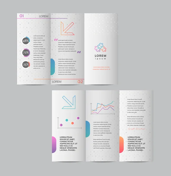 Modelo de design de brochura de negócios — Vetor de Stock