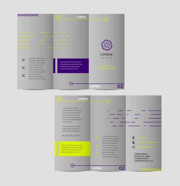 Modèle de conception de brochure d'entreprise — Image vectorielle