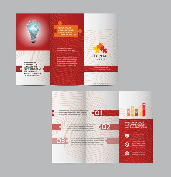 Modèle de conception de brochure d'entreprise — Image vectorielle