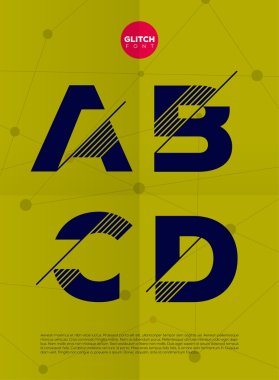 graphic alphabet letters set