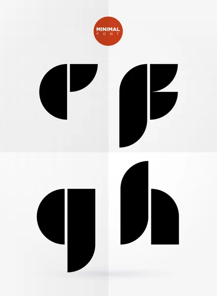 Dekoratives Design Buchstaben Set — Stockvektor