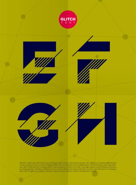 grafik Alfabe harf seti