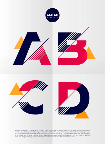 grafik Alfabe harf seti