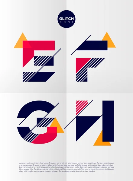 grafik Alfabe harf seti