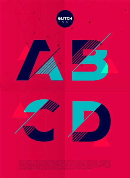 Graphic alphabet letters set — Stock Vector