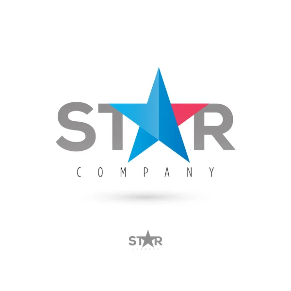 Grafisch symbool met gestileerde ster — Stockvector