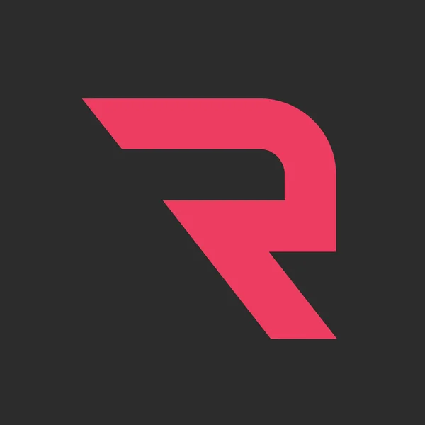 Graphic R letter symbol — Stock Vector