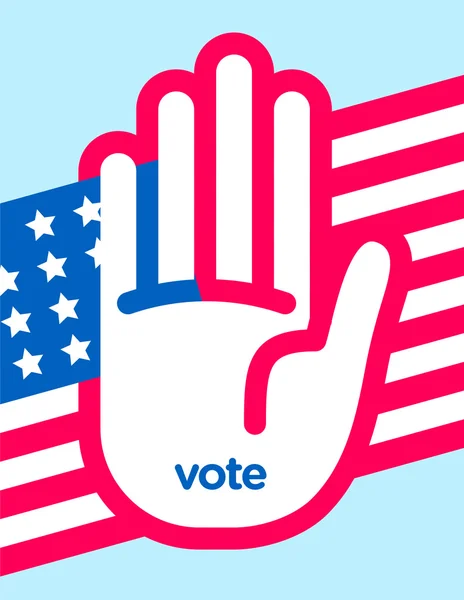 États-Unis élections, affiche de vote — Image vectorielle